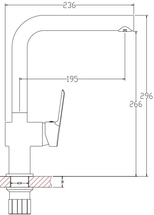 Смеситель Agger Strong A1400100 для кухни