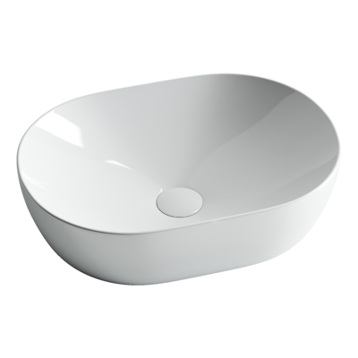 Раковина из сантехнического фарфора Ceramica Nova Элемент (Element) 48 см CN5010 накладная цвет белый