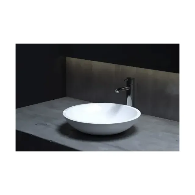 Накладная раковина Salini Callista 05 S-Stone 36,5*36,5 белая матовая
