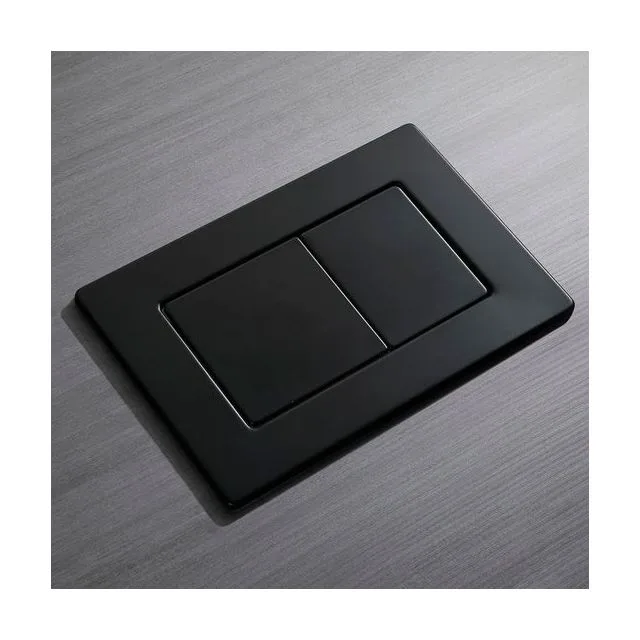 Кнопка смыва Veconi FLUSH V9, FLV9-B, 237х159х6, нержавеющая сталь, черный матовый