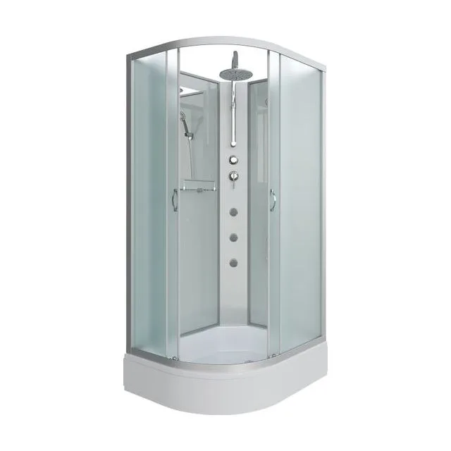 Душевая кабина Niagara Classic NG-33974-14RBKTG (90х70х210) средний поддон(26см),стекло матовое