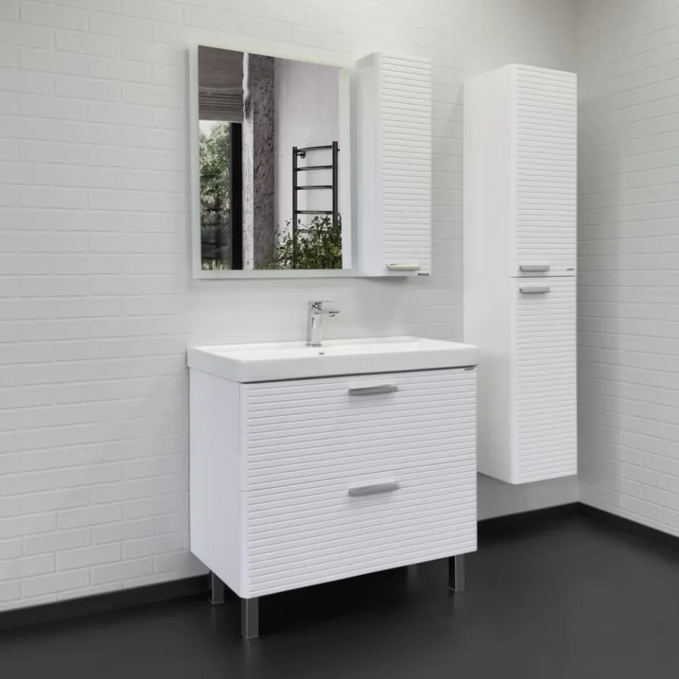 Шкаф-колонна Comforty Танжер 35 белый матовый