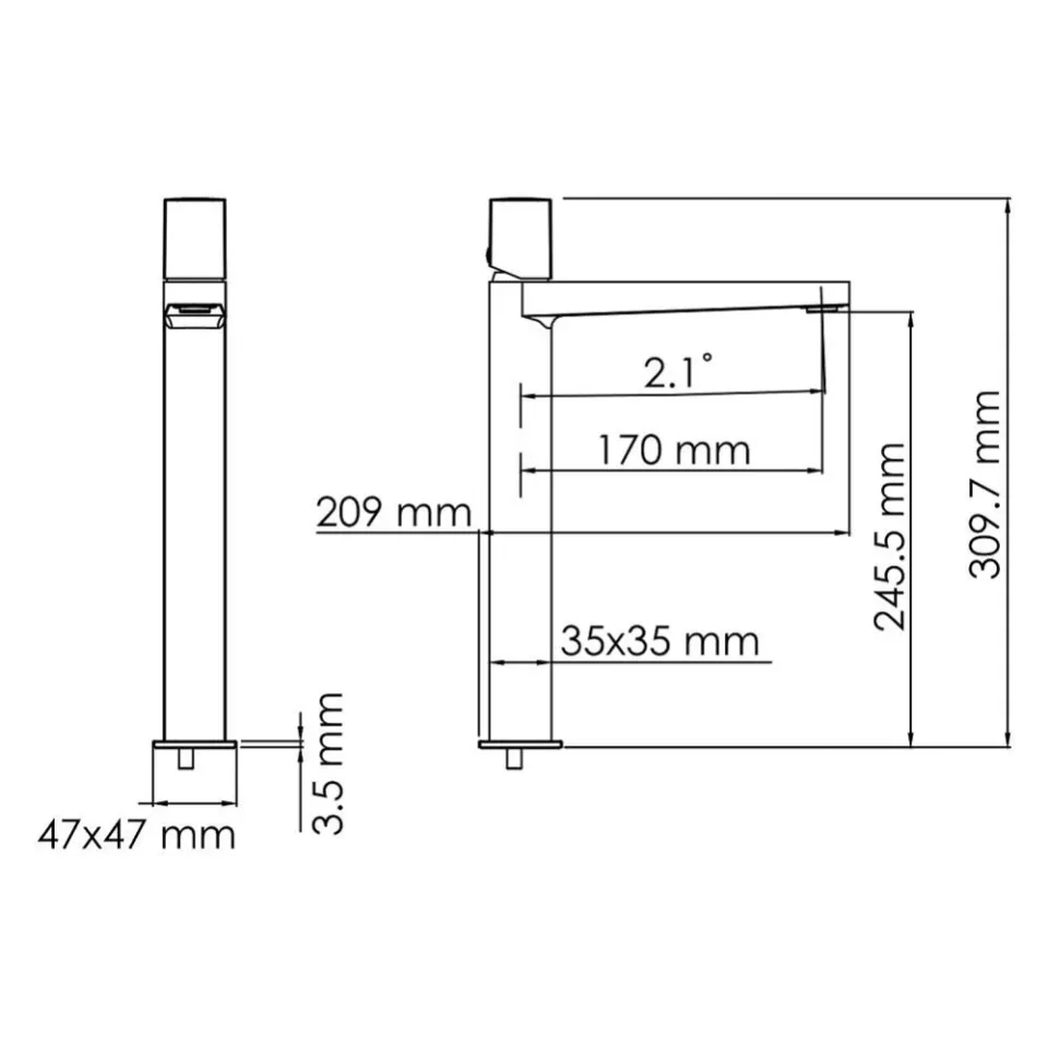 Смеситель WasserKRAFT Naab 8603H для раковины
