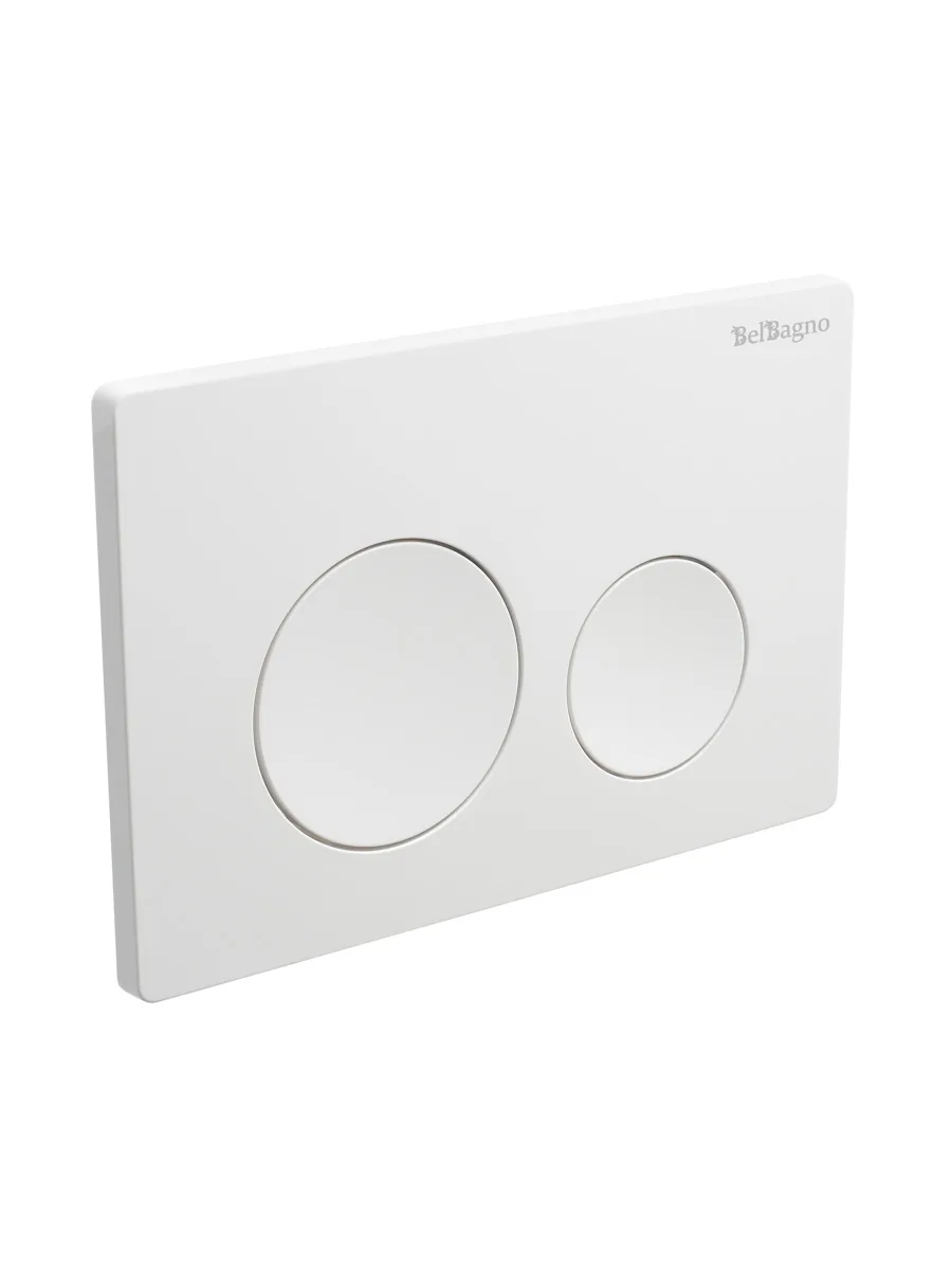 Кнопка смыва BelBagno BB-03C-BL, белый глянец