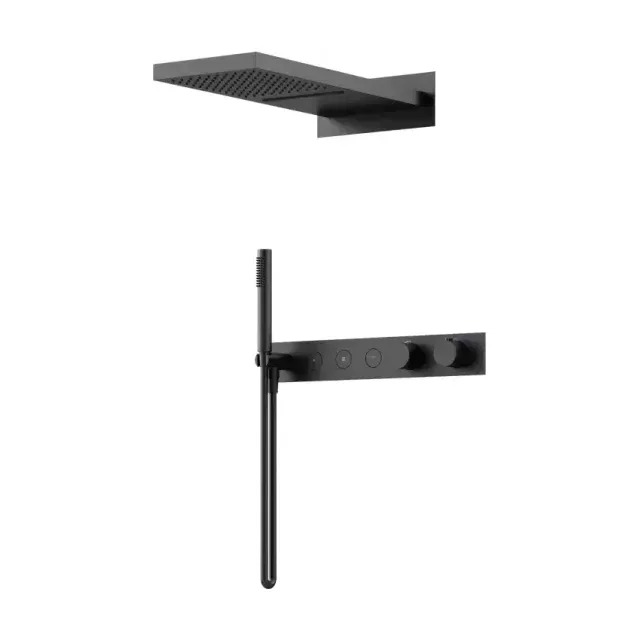 Душевая система Sancos Линн (Linn) SC9023MB встраиваемая в стену цвет черный