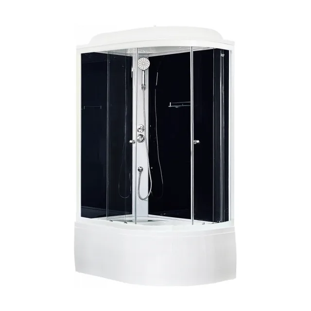 Душевая кабина RB 8120BK5-BT-CH (черное/прозрачное) левая
