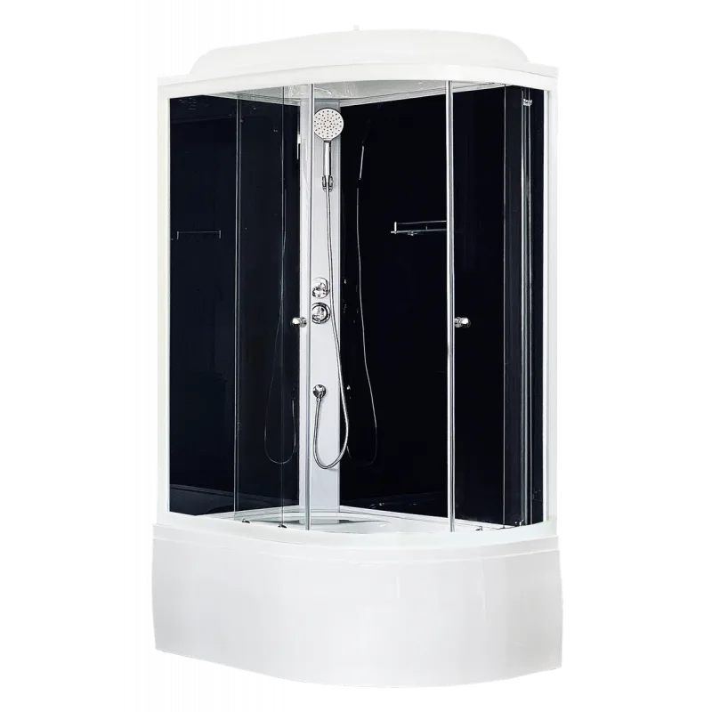 Душевая кабина RB 8120BK5-BT-CH (черное/прозрачное) левая