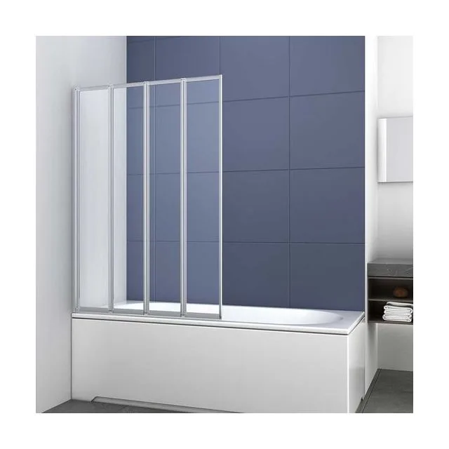 Душевая шторка на ванну Vincea VSB-31100CL 100х140 стекло прозрачное 5 мм профиль хром