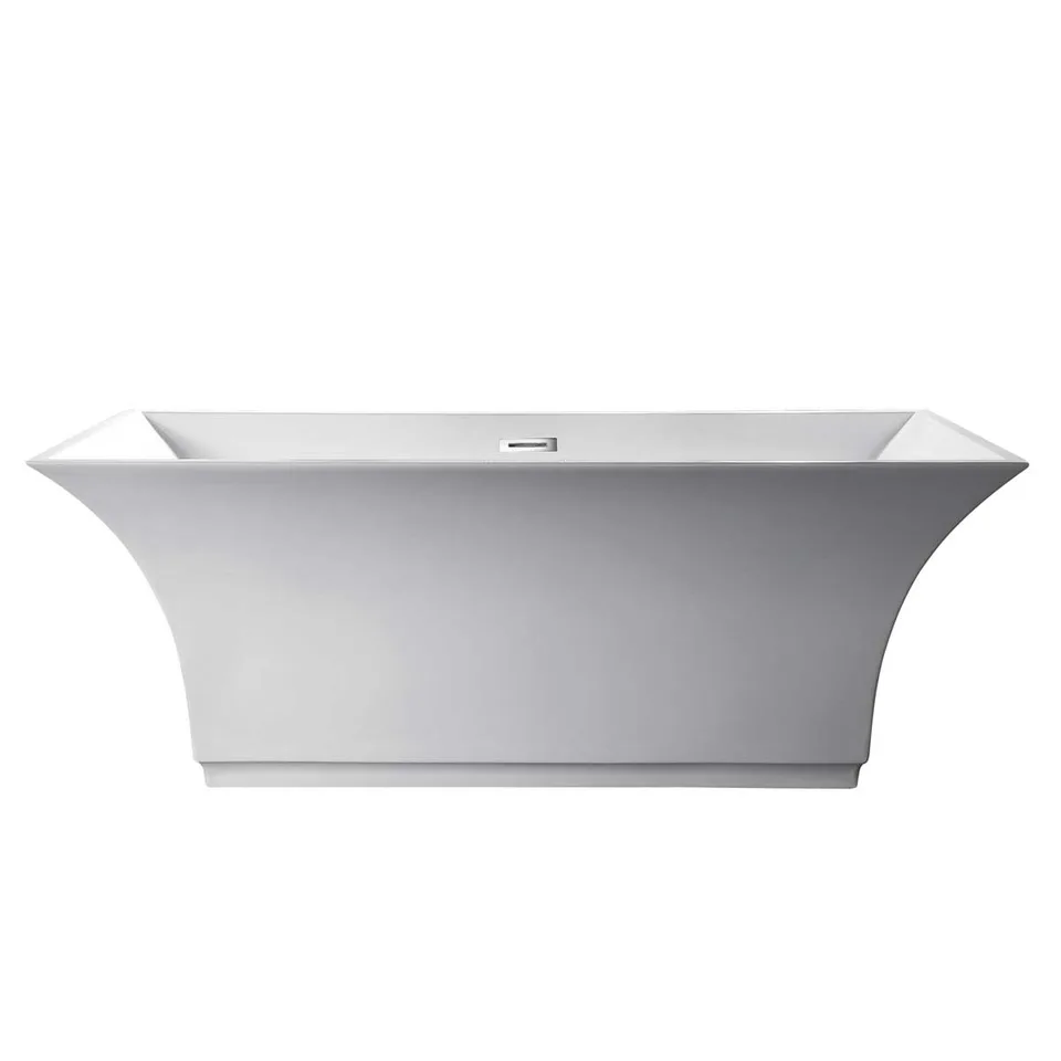Ванна акриловая Vincea VBT-113, 1700*750*580, цвет белый, слив-перелив в комплекте, хром