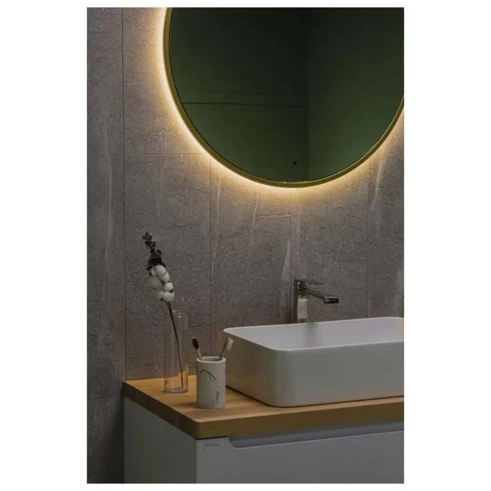 Зеркало Silver Mirrors Roland-TX 80 с Led-подсветкой инфракрасный выключатель золото брашированное