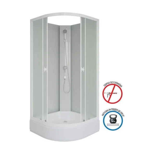 Душевая кабина Niagara Promo P100/26/MT/BK (100х100х195)