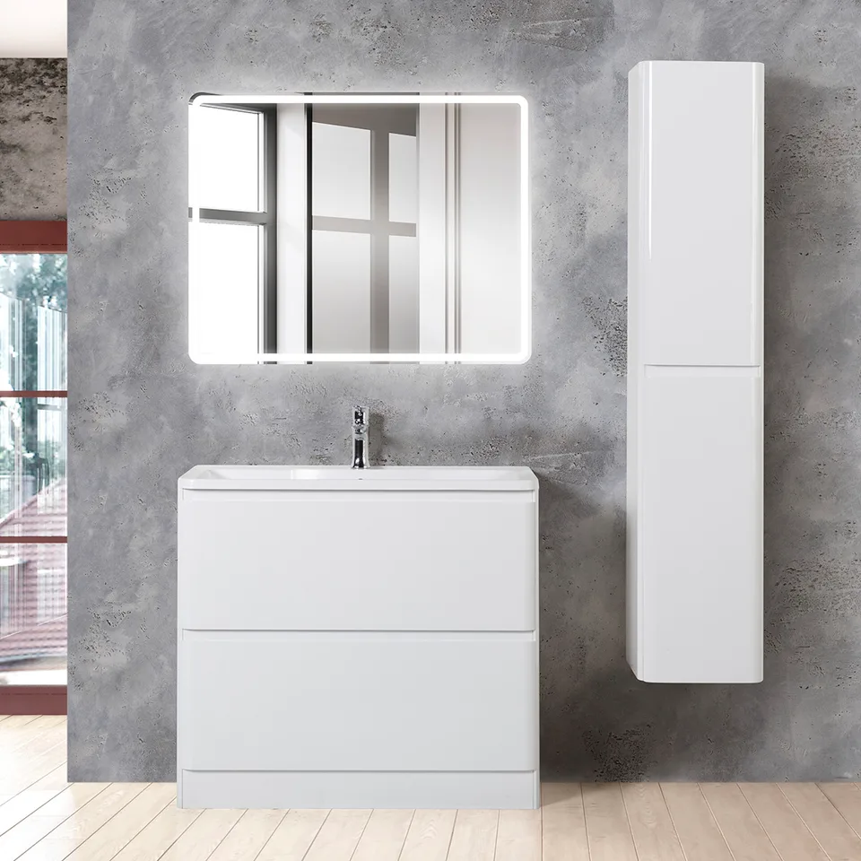 Шкаф подвесной BelBagno ALBANO-1600-2A-SC-BL-P Bianco Lucido