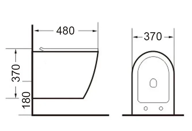 Подвесной унитаз Timo Kulo ТК-403 37*48 безободковый с крышкой-сиденьем микролифт
