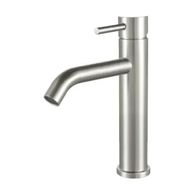 Смеситель Aquanet Steel AF210-10S для раковины сталь, сатин