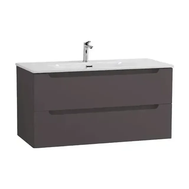 Комплект мебели BelBagno Этна (Etna) 100 темно-серый матовый (раковина BB-8099-100)