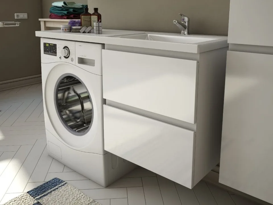 Тумба с раковиной подвесной 2 ящика Эстет Dallas Luxe 140 R ФР-00002924