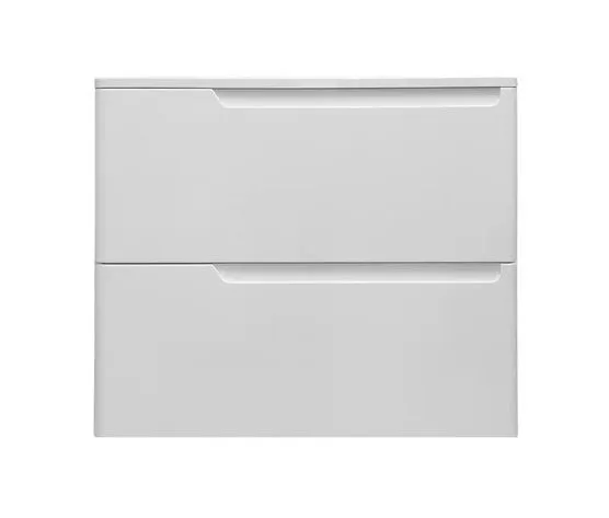 Тумба с раковиной Эстет Kare Luxe 70 подвесная 2 ящика белая ФР-00007073