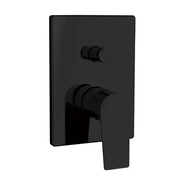 Смеситель Aquanet Static Black AF330-51B для ванны и душа скрытый монтаж