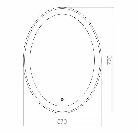 Зеркало Silver Mirrors Италия 57*77 с Led-подсветкой сенсорный выключатель