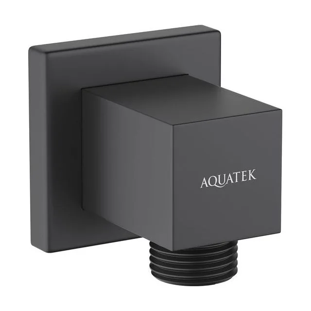 Шланговое подсоединение AQUATEK, матовый черный AQ2458MB