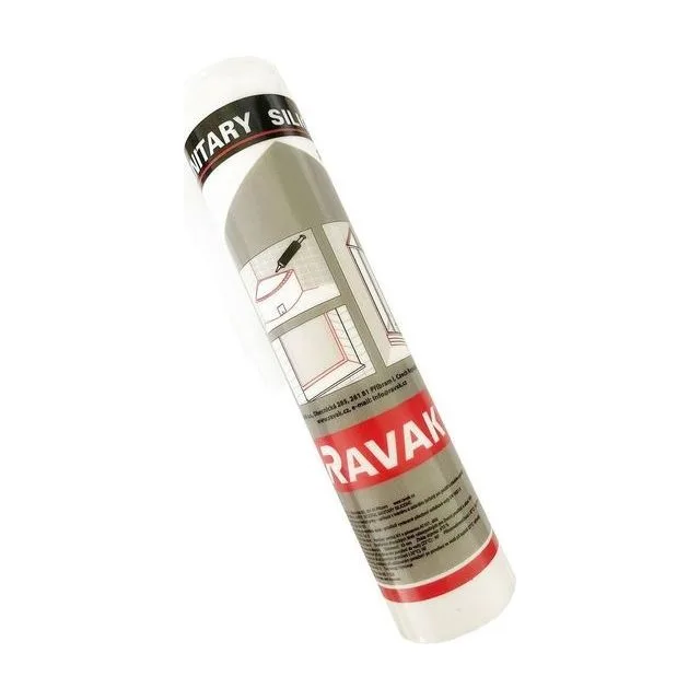 Герметик силиконовый Ravak Professional, 310 мл, белый (X01200)