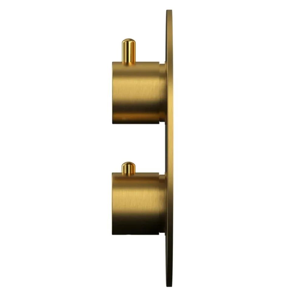 Термостат Whitecross Y Brushed Gold Y1236GLB для ванны и душа скрытый монтаж брашированное золото