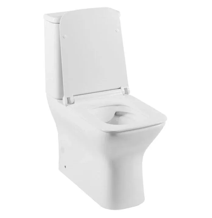 Унитаз-компакт Aquanet Cube-C-1 CL-12248B безободковый с крышкой-сиденьем микролифт Slim