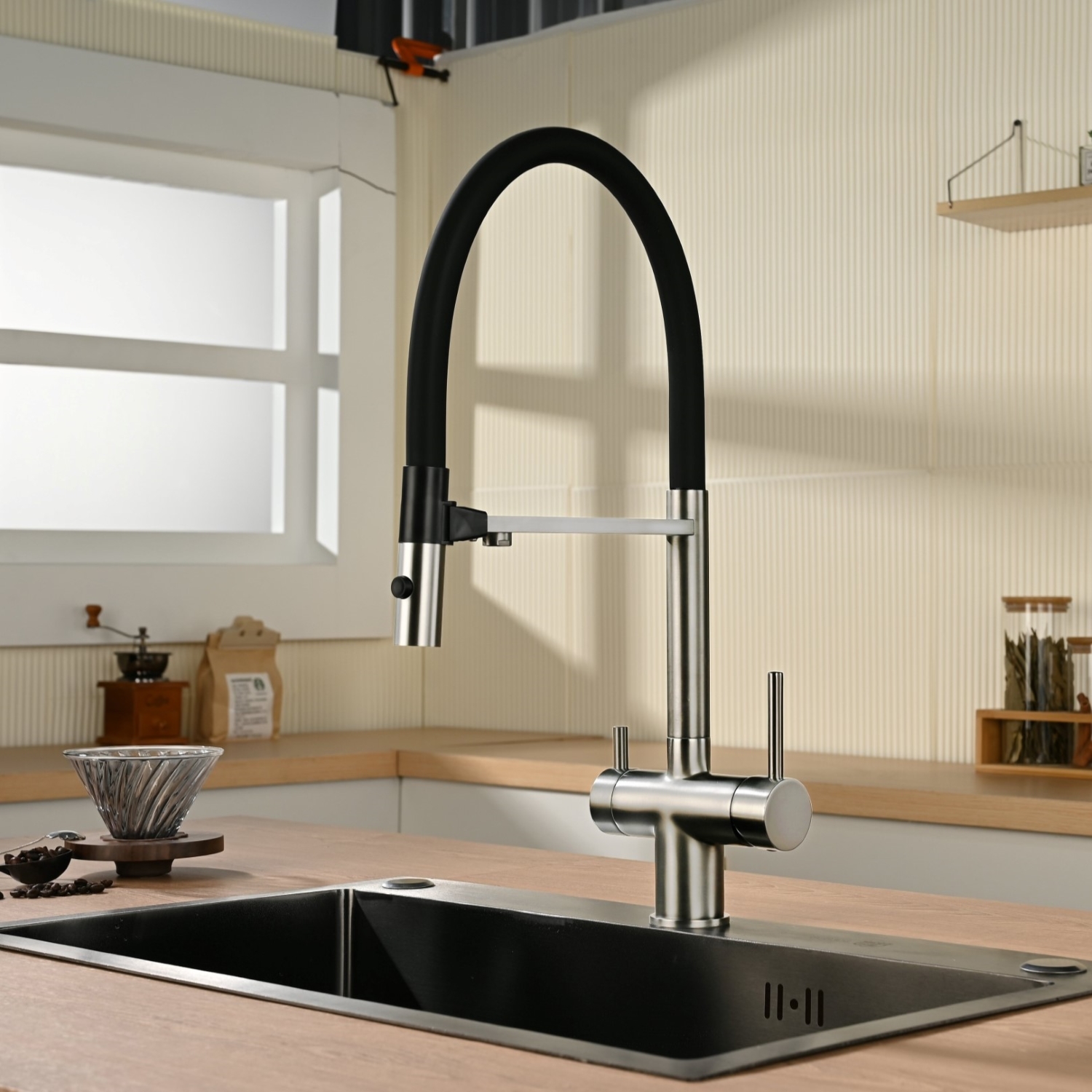 Смеситель для кухни Vincea,VKF-120CH на мойку хром