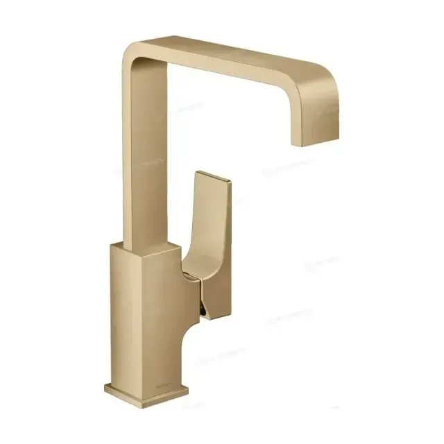 Смеситель Hansgrohe Metropol 32511140 для раковины с донным клапаном шлифованная бронза