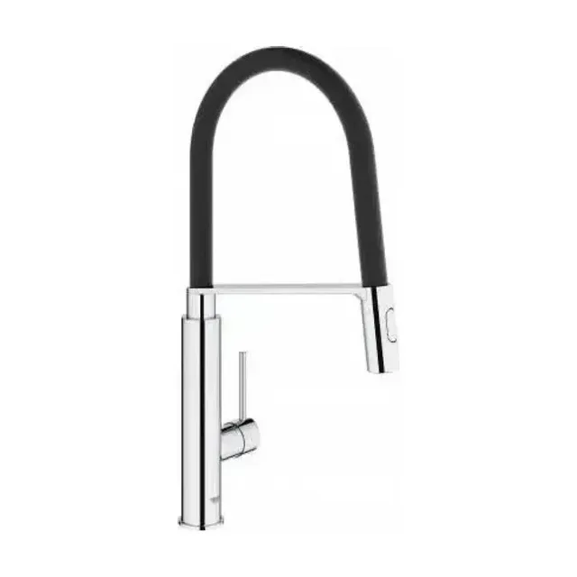 Смеситель Grohe Concetto 31491000 для кухни гибкий излив хром/черный