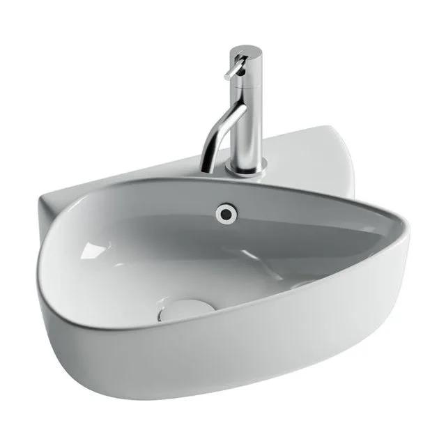 Раковина из сантехнического фарфора Ceramica Nova Элемент (Element) 50 см CN5049 подвесная цвет белый