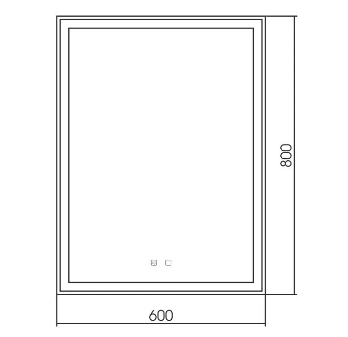 Зеркало Silver Mirrors Рига Voice 60*80 с Led-подсветкой сенсорный выключатель