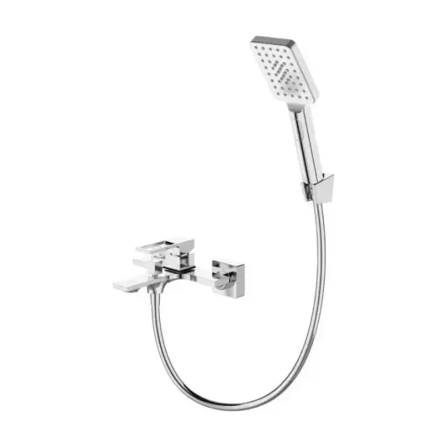 Смеситель BelBagno Блеск (Luce) LUC-VASM-CRM для ванны и душа с душевыми аксессуарами хром