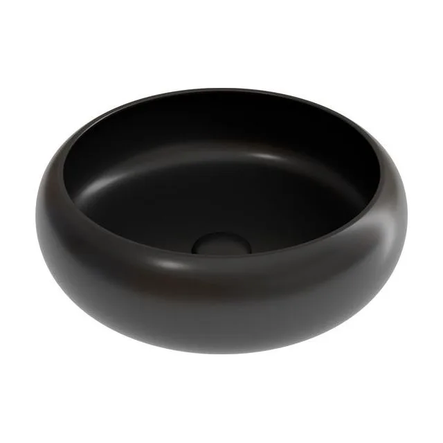 Раковина из сантехнического фарфора Ceramica Nova Элемент (Element) 36 см CN6050MB накладная цвет черный матовый