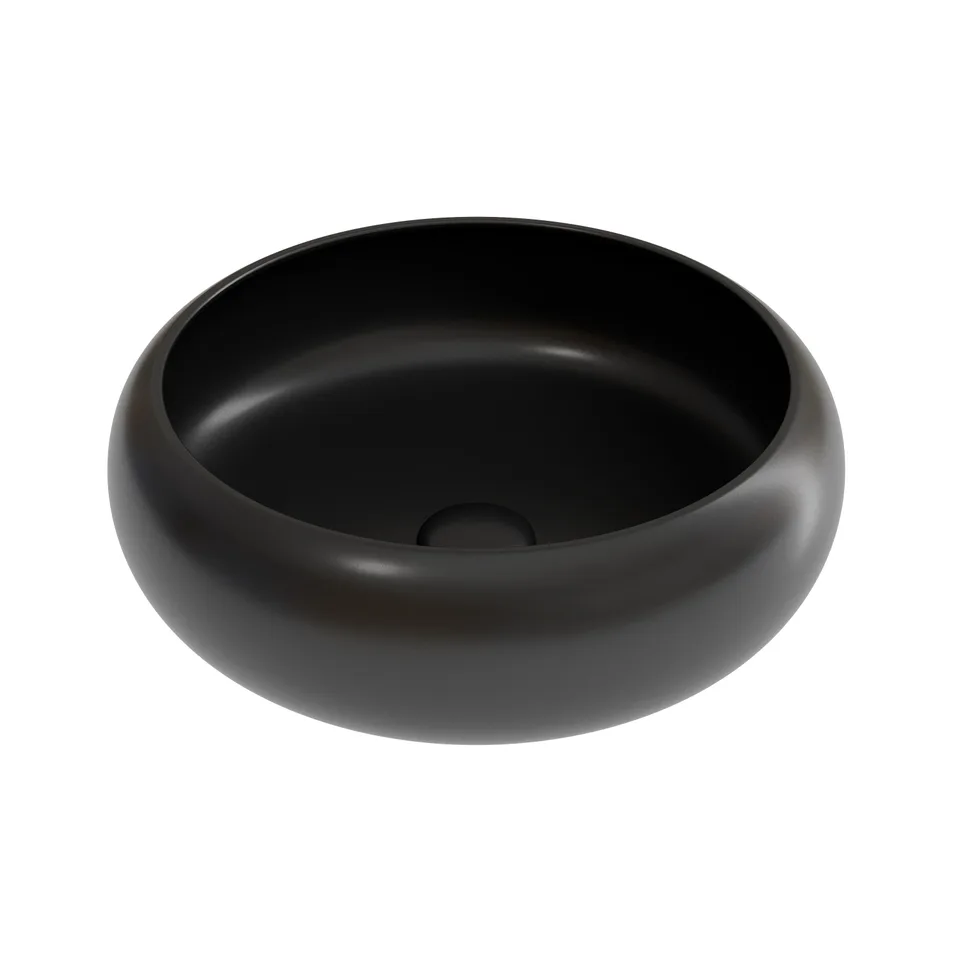 Раковина из сантехнического фарфора Ceramica Nova Элемент (Element) 36 см CN6050MB накладная цвет черный матовый