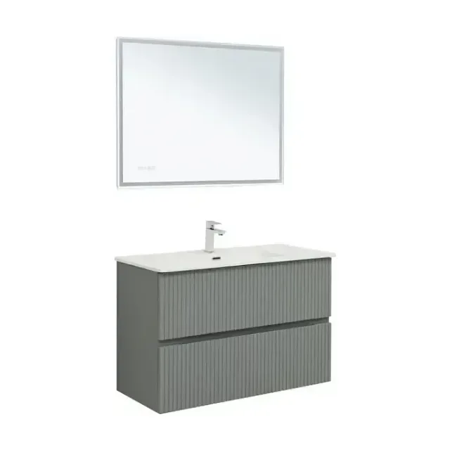 Комплект мебели Aquanet Джейн 100 мисти грин (раковина Flat 100)