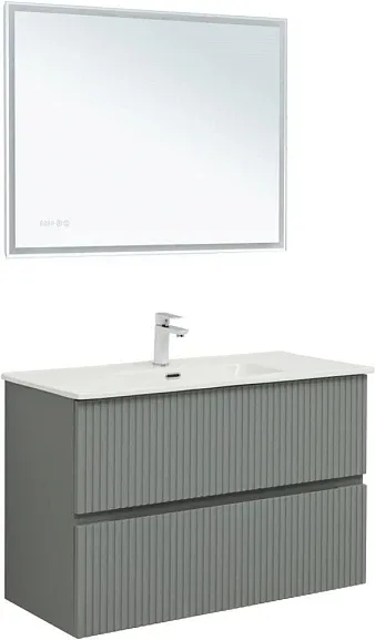 Комплект мебели Aquanet Джейн 100 мисти грин (раковина Flat 100)