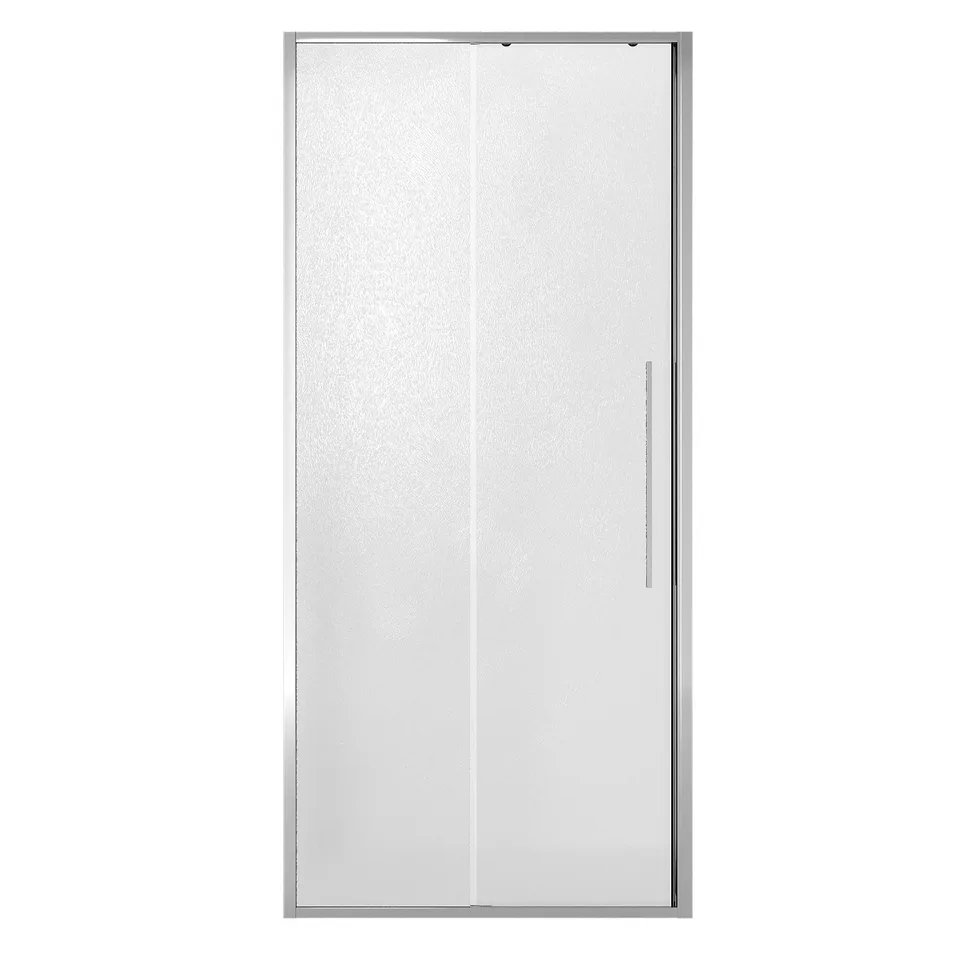 Дверь в нишу Niagara Nova NG-65-11CH (110х195) хром,стекло шиншилла,дверь раздвижная,1 место
