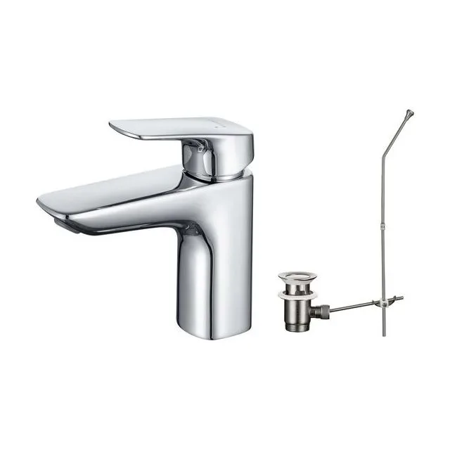Смеситель для раковины 97 с донным клапаном AQUATEK AQ1011CR ВЕГА
