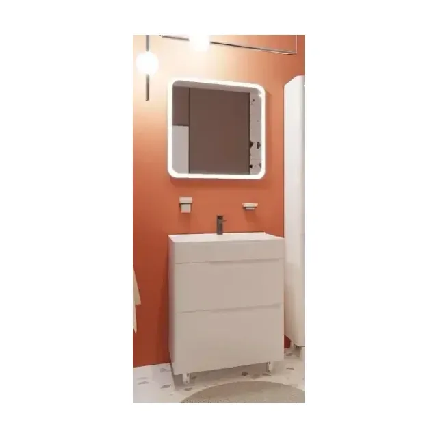 Комплект мебели Эстет Kare Luxe 70 белый/на выбор напольный 2 ящика