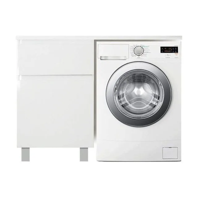 Тумба с раковиной Эстет Dallas Luxe 105 L напольная 2 ящика белая ФР-00009666