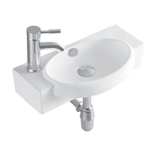 Раковина подвесная угловая AQUATEK AQ5329-00 510*275*130 мм , смеситель слева