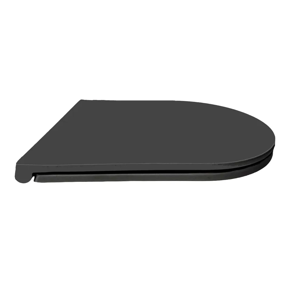 AQ0105-MB Крышка-сиденье черное матовое для ЕВРОПА/ ВЕГАAQ1901/ AQ1902/ AQ1905/ AQ1906
