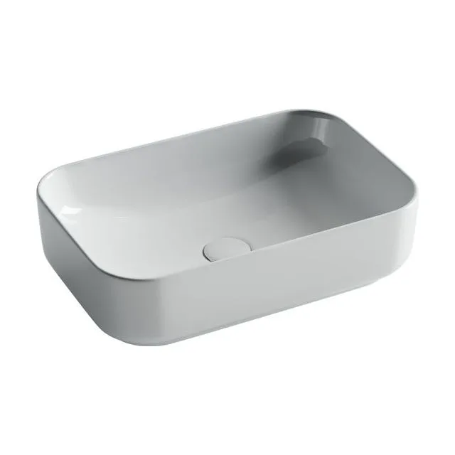 Раковина из сантехнического фарфора Ceramica Nova Элемент (Element) 51 см CN5043 накладная цвет белый
