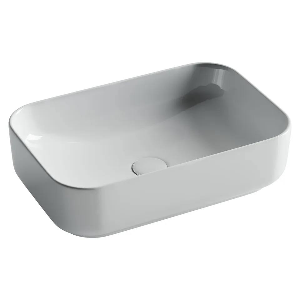 Раковина из сантехнического фарфора Ceramica Nova Элемент (Element) 51 см CN5043 накладная цвет белый