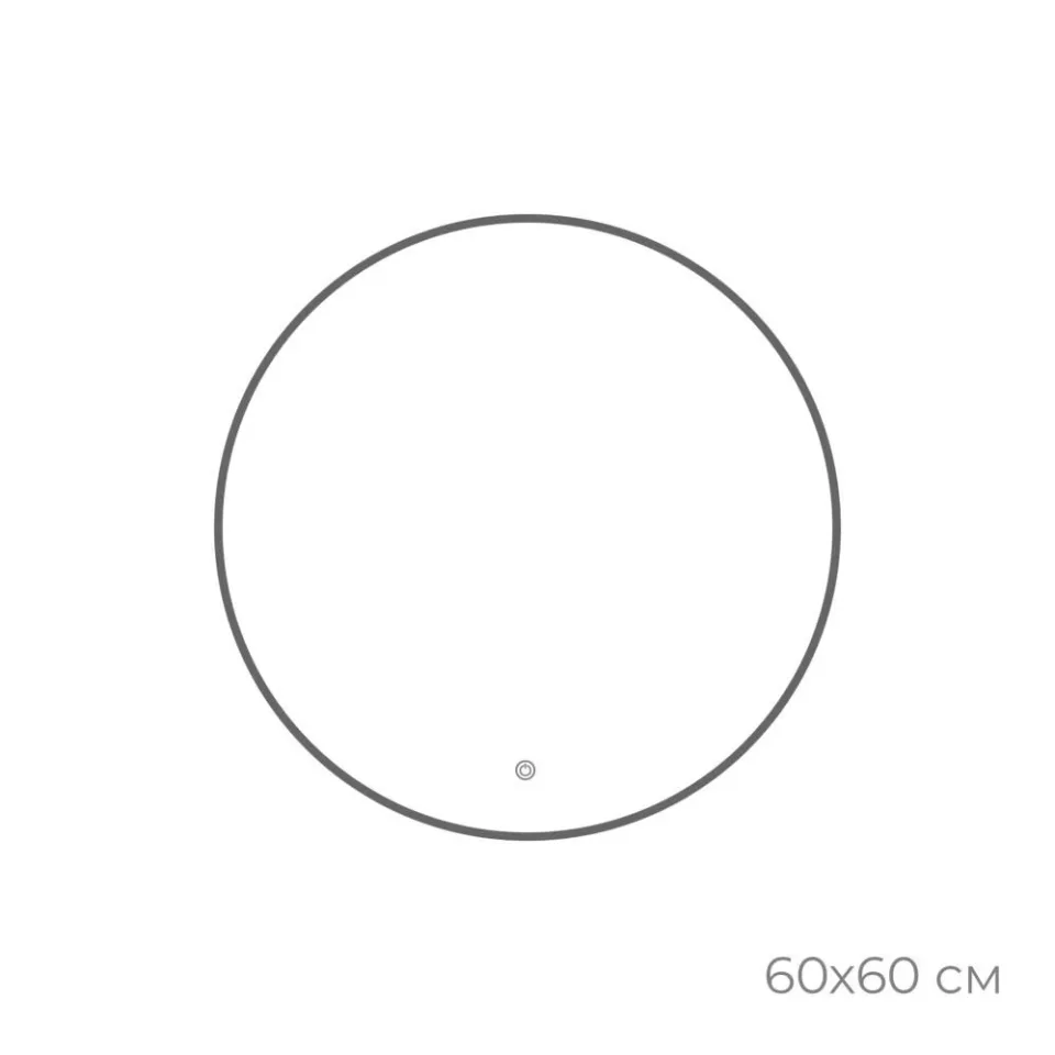 Зеркало Fixsen FX-1060F 60 с led-подсветкой графит