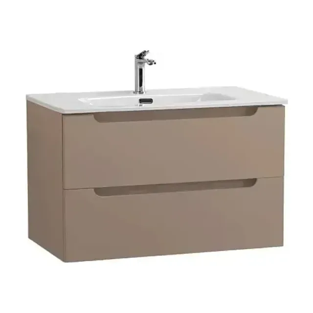 Тумба с раковиной BelBagno Этна (Etna) 90 бежевая матовая (раковина BB900ETL)