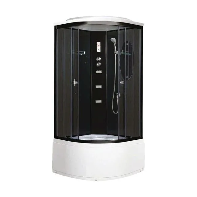 Душевая кабина Niagara Ultra NG-212-01N (100х100х220) высокий поддон(48см),черный,стекло тонированное