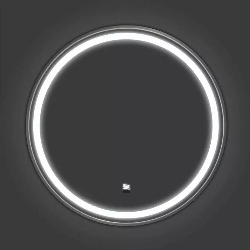 Зеркало Comforty Лея 75 с Led подсветкой инфракрасный выключатель антизапотевание серебряный матовый