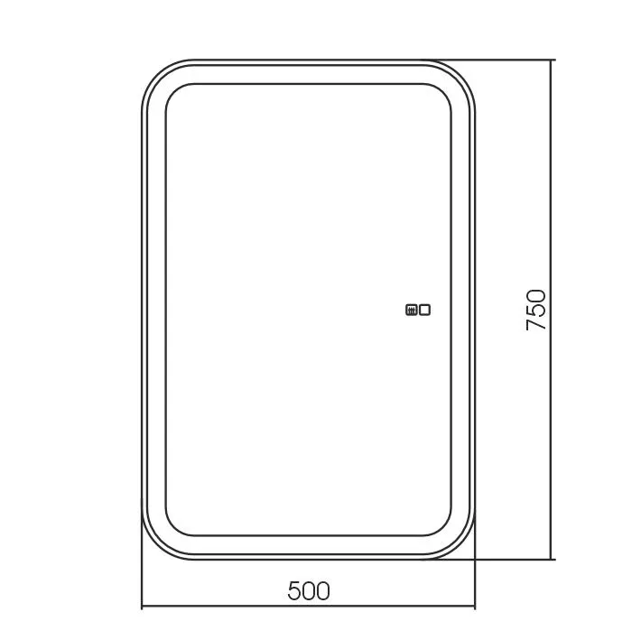 Зеркало-шкаф Silver Mirrors Фиджи-2 50 Flip сенсорный выключатель с Led-подсветкой и антизапотеванием L/R